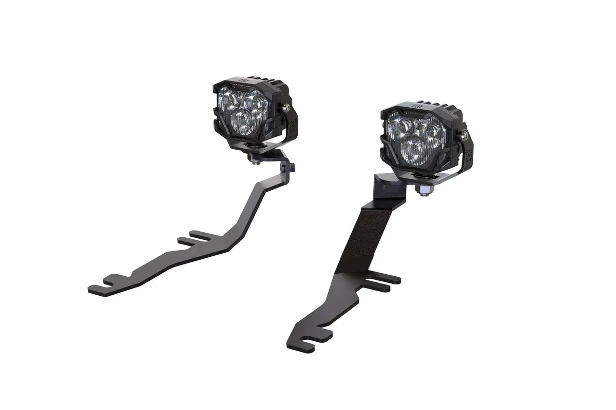 Morimoto 4B-Plr-Baf252-0006 Led Pod Lights Yellow Wide Beam For 24-26 Mustang 1