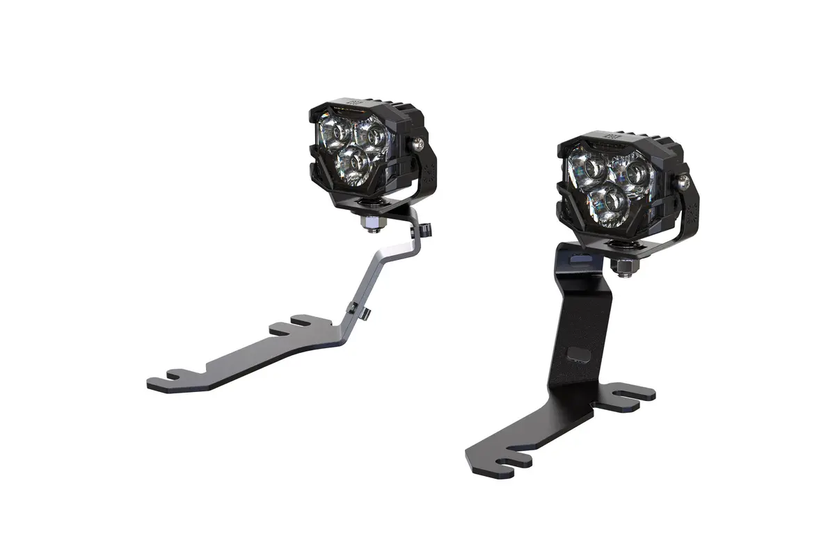Morimoto 4B-Plr-Baf254-0016 Led Pod Lights Yellow Flood Beam For 18-23 Mustang 1