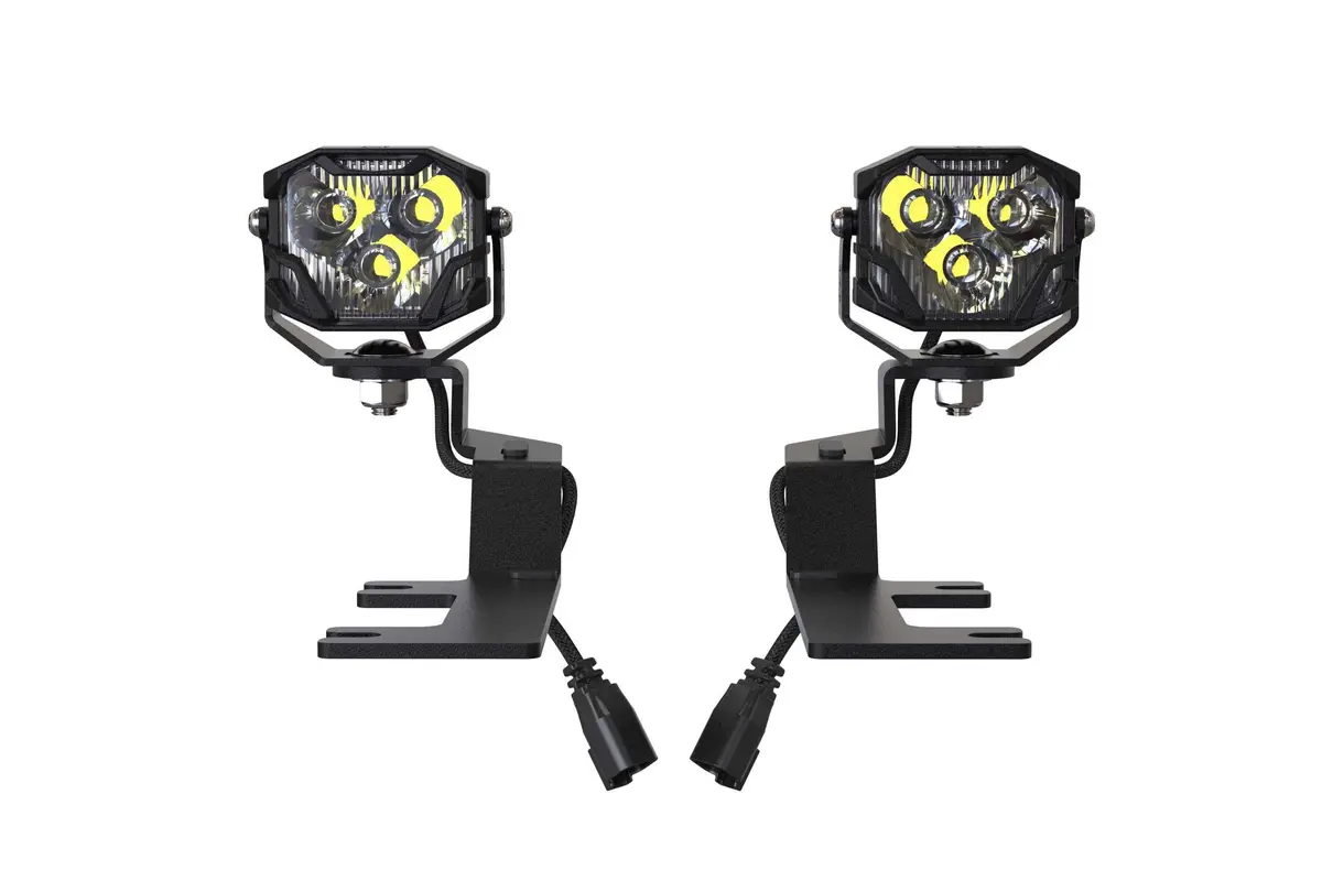 Morimoto Led Pod Light Kit Ncs Yellow Spot Beam Fits 14-18 Sierra 1500 4B-Plr-Kit-1085 1