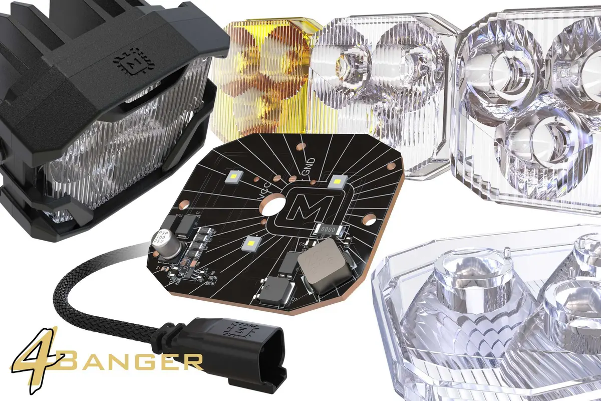 Morimoto Led Pod Light Kit Ncs White Combo Beam Fits 14-18 Sierra 1500 4B-Plr-Kit-1086 2