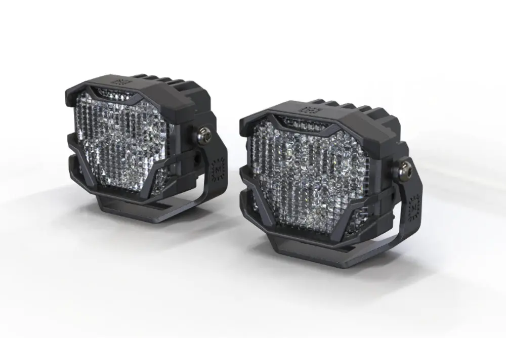 Morimoto Led Pod Light Kit Ncs Yellow Combo Beam Fits 2019+ Sierra 1500 4B-Plrkit-Baf072-0004 2