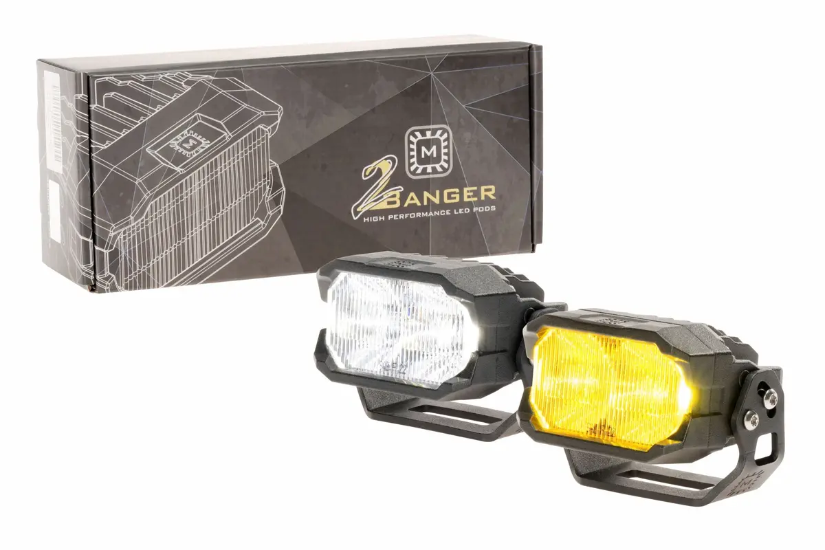 Morimoto Universal Baf109y Led Pods Wide Yellow Set 1