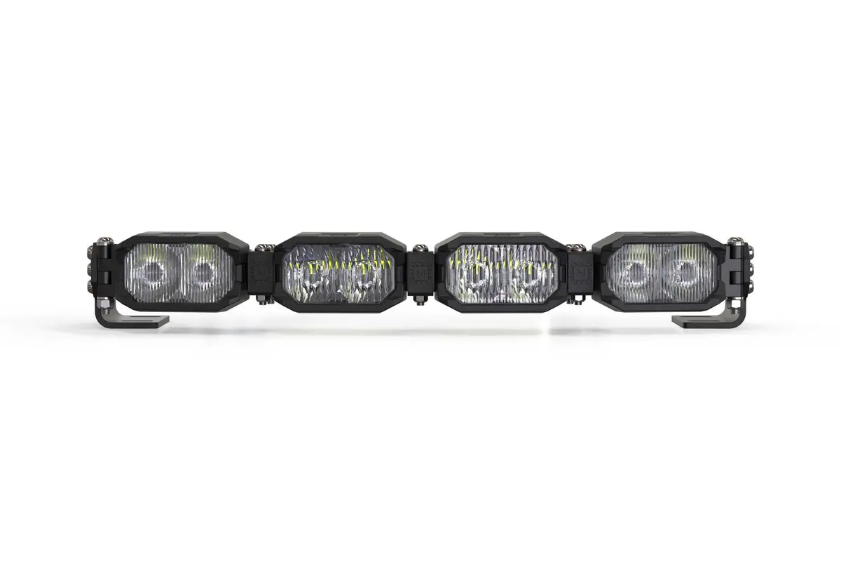 Morimoto Bar-1Row-004 Single-Row Led Pod Light Kit 4 Pod / 16" Hxb Power White 1