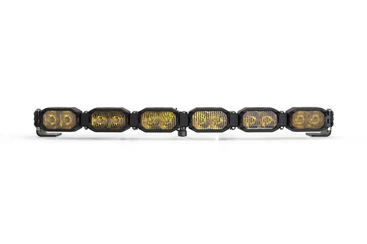 Morimoto Bar-1Row-008 Single-Row Led Pod Light Kit 6 Pod / 24" Ncs Power Yellow 1