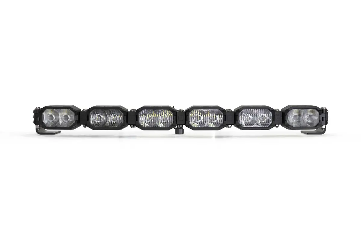 Morimoto Bar-1Row-010 Single-Row Led Pod Light Kit 6 Pod / 24" Hxb Power White 1