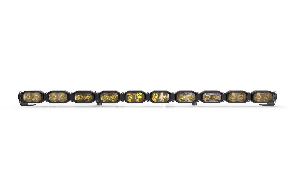 Morimoto Bar-1Row-023 Single-Row Led Pod Light Kit 10 Pod / 40" Hxb Power Yellow 1