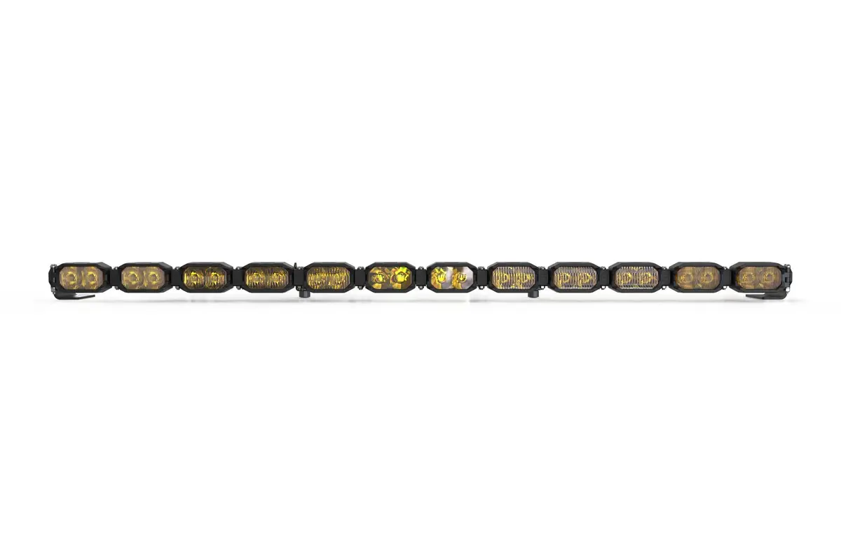 Morimoto Bar-1Row-029 Single-Row Led Pod Light Kit 12 Pod / 47" Hxb Power Yellow 1