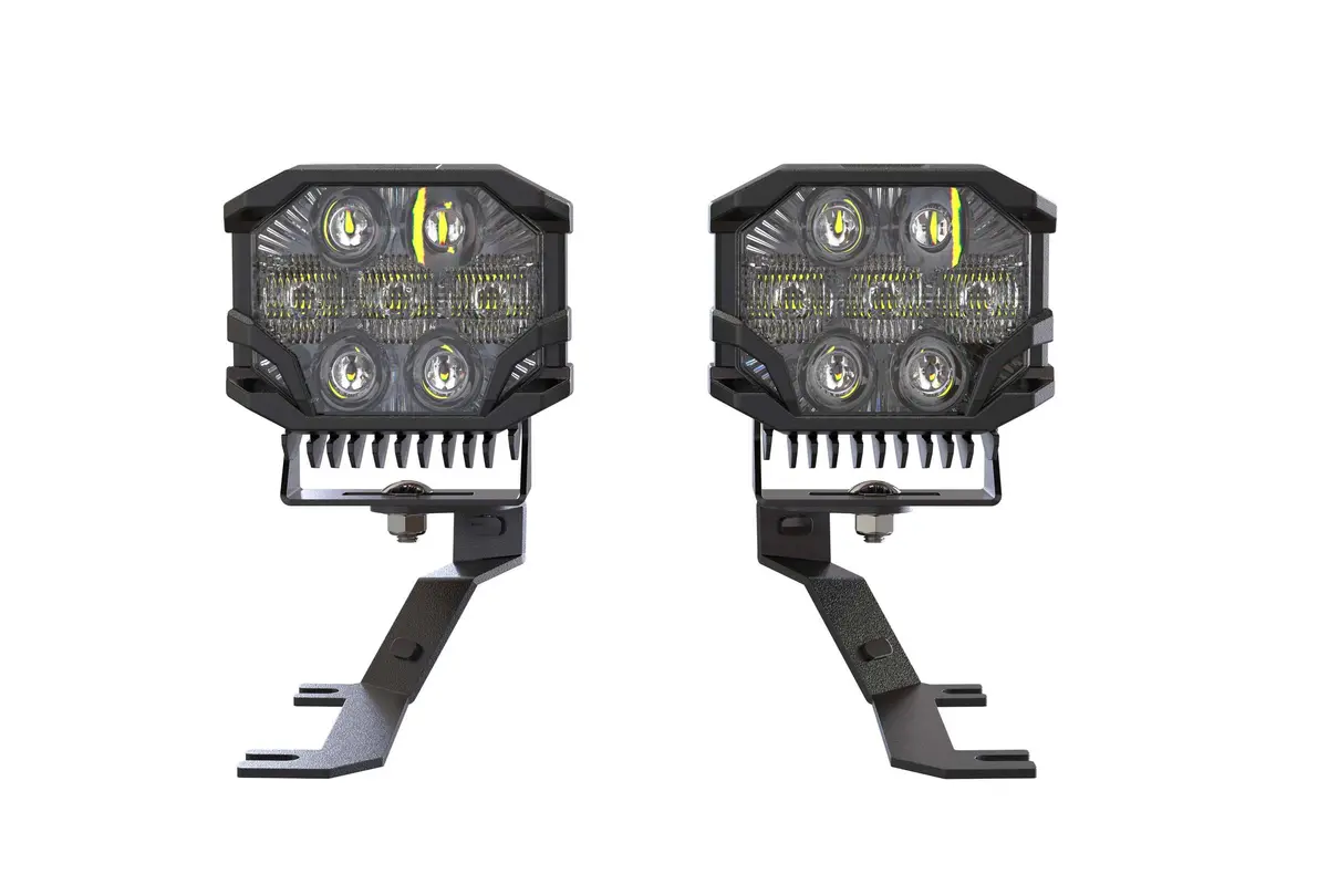 Morimoto Led Pod Lights White Combo Beam For 19-26 Sierra 1500 Bb-Plr-Baf072-0003 2