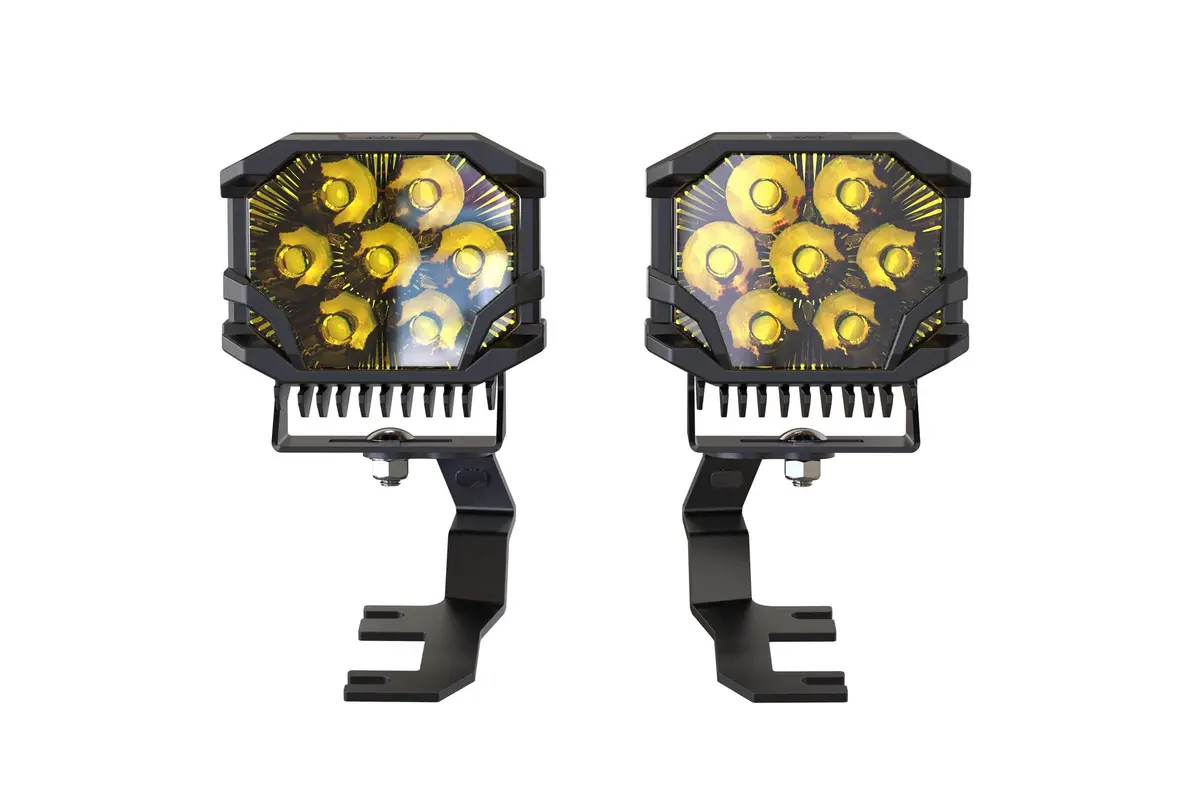 Morimoto Bb-Plr-Baf075-0011 Led Pod Lights White Combo Beam For 15-26 Canyon 2