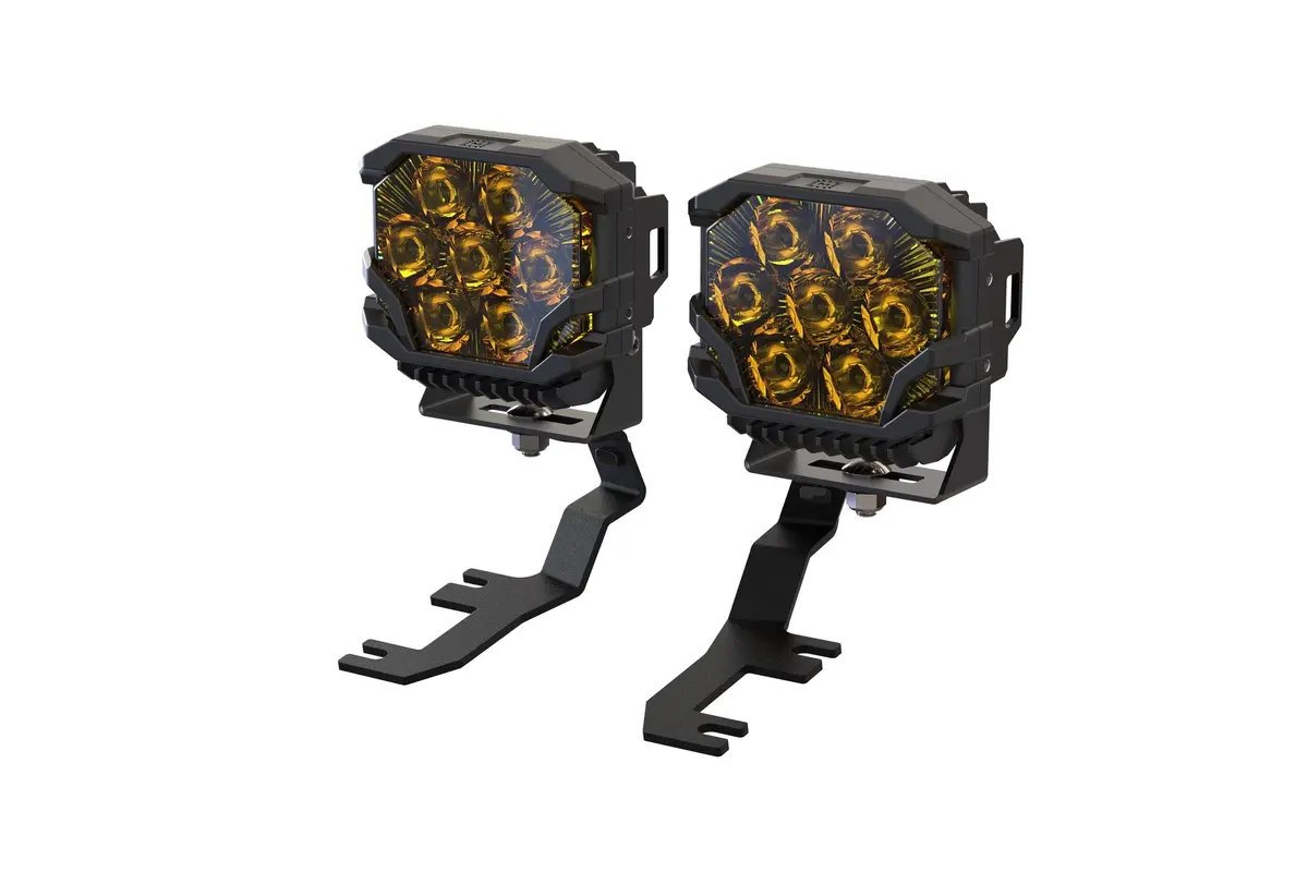 Morimoto Bb-Plr-Baf075-0010 Led Pod Lights Yellow Spot Beam For 15-26 Canyon 1