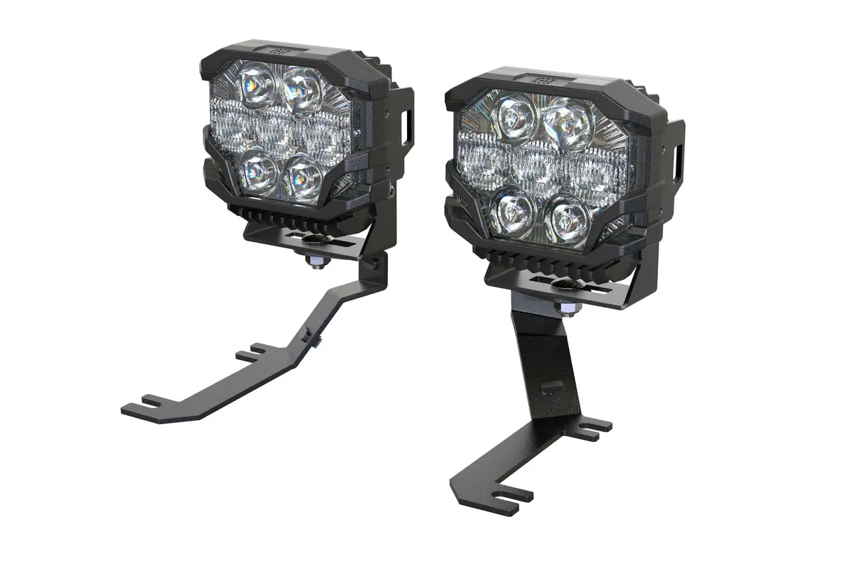 Morimoto Led Pod Light Kit Hxb White Combo Beam Fits 2019+ Sierra 1500 Bb-Plrkit-Baf072-0007 1