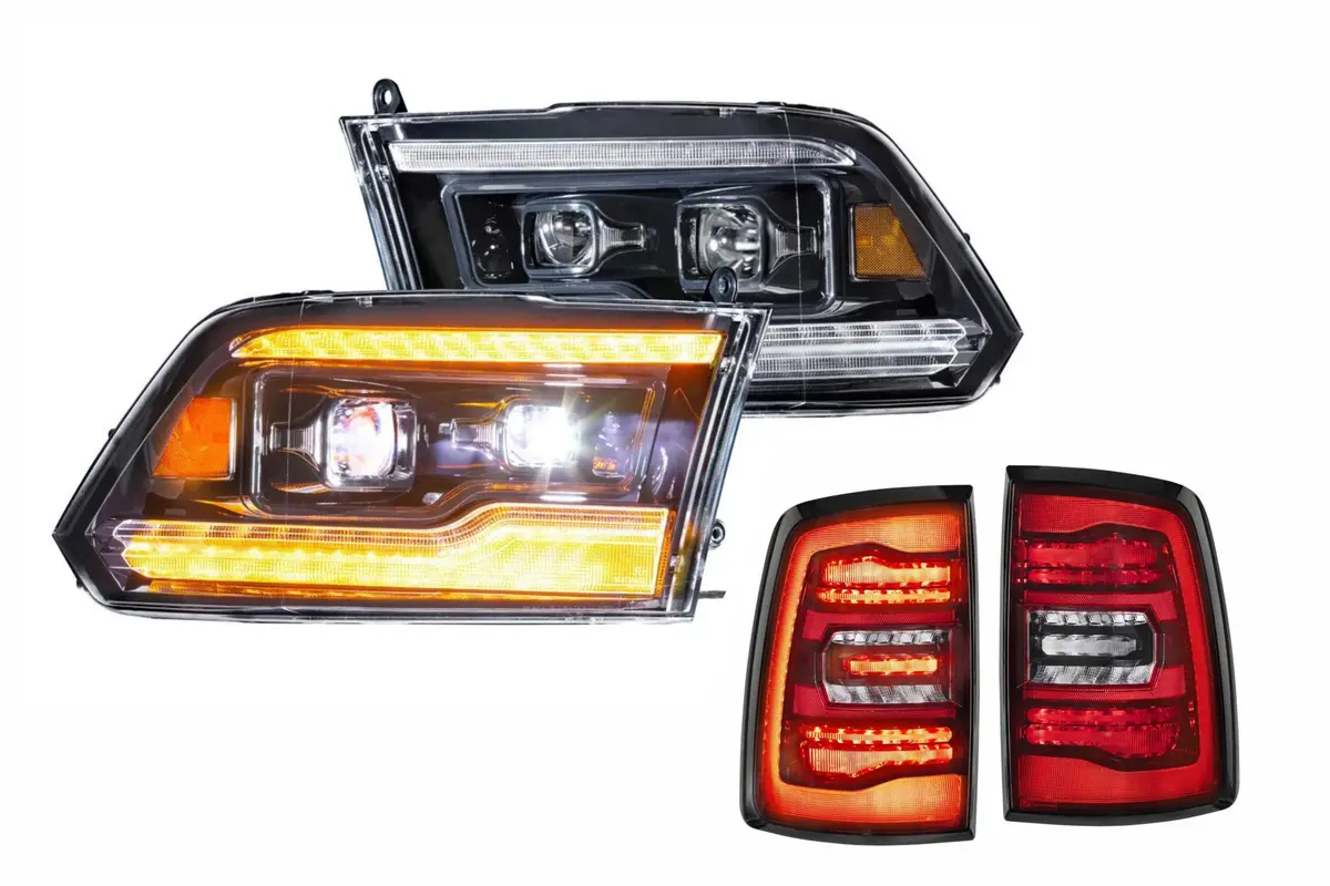 Morimoto Amber Led Headlights And Red Led Tail Lights Kit For 09-14 Ram 1500/Hd 1