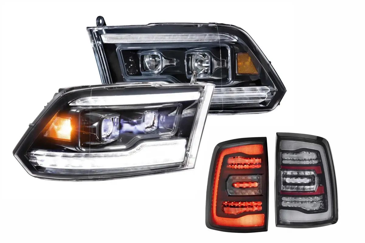 Morimoto White Led Headlights And Smoked Led Tail Lights K For 09-14 Ram 1500/Hd 1