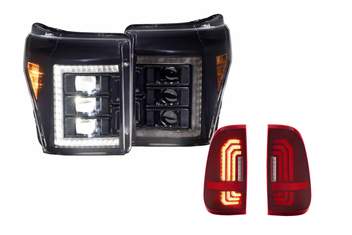 Morimoto White Led Headlights And Red Led Tail Lights Kit For 11-16 Super Duty 1