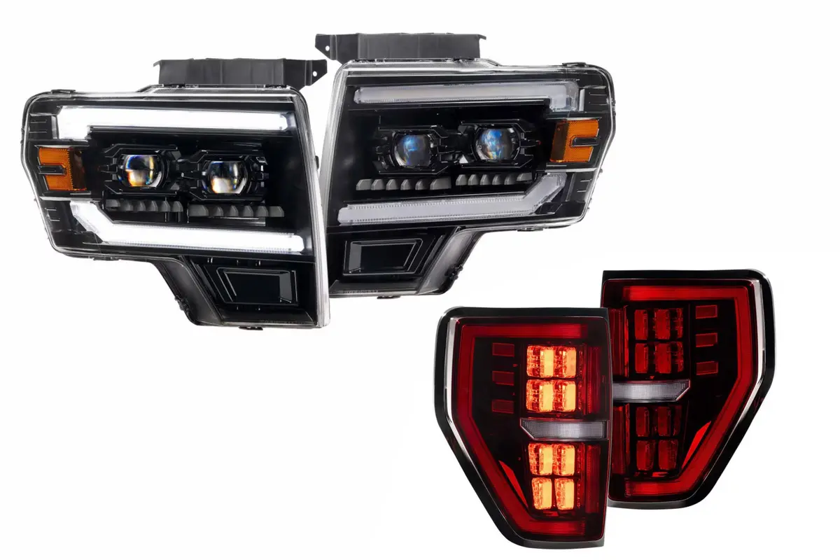 Morimoto Hybrid Led Headlights And Red Led Tail For 09-14 F-150 (All Trim Levels 1