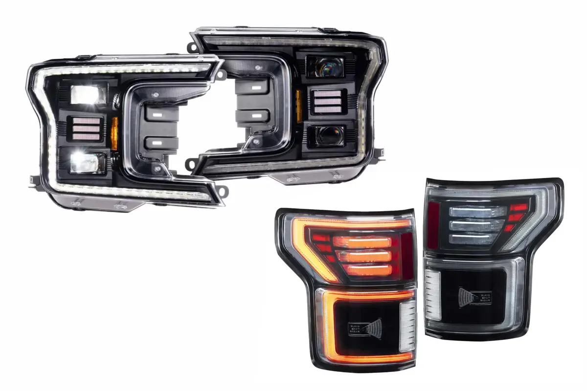 Morimoto Hybrid Led Headlights And Smoked Led Tail Lights Kit For 18-20 F-150 1