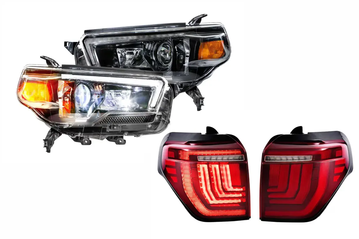Morimoto Hybrid Led Headlights And Red Led Tail Lights Kit For 10-13 4Runner 1