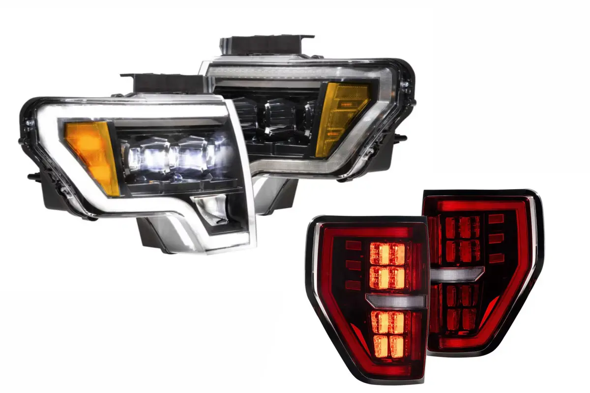 Morimoto White Led Headlights And Red Led Tail Lights Kit For 09-14 F-150 1