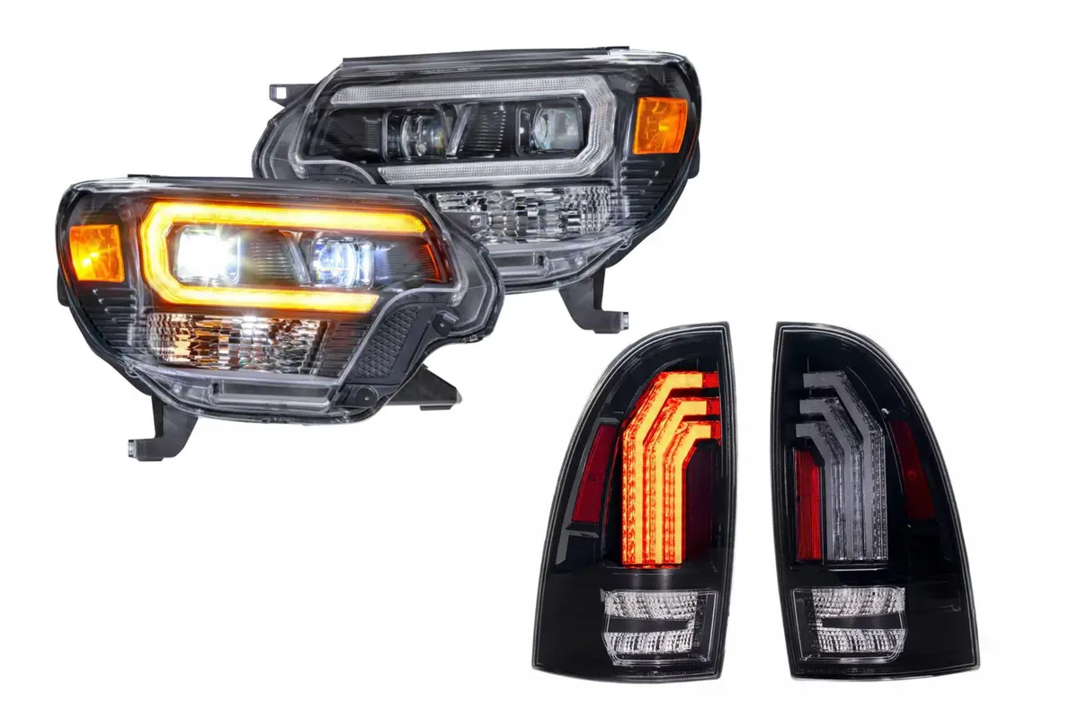 Morimoto Amber Led Headlights And Led Tail Lights Kit For 12-15 Tacoma 1
