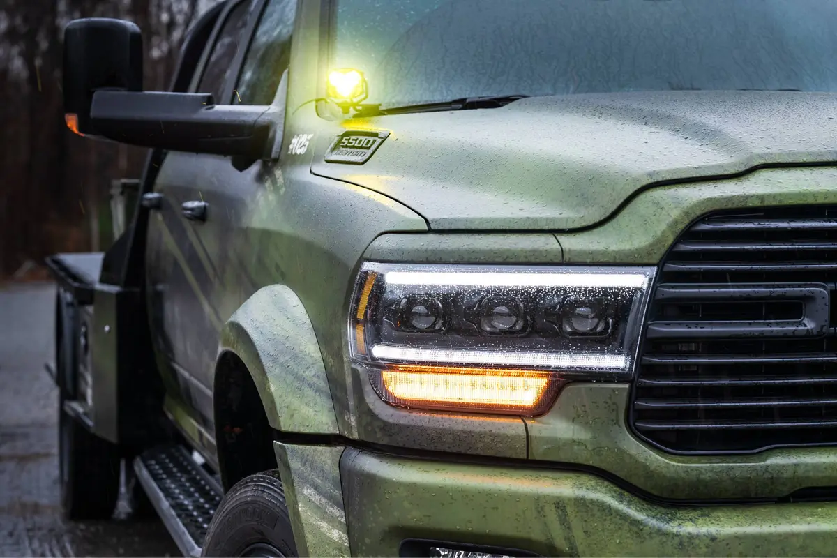 Morimoto Led Headlights And Smoked Led For 19-24 Ram Hd With Oem Projector Leds 2