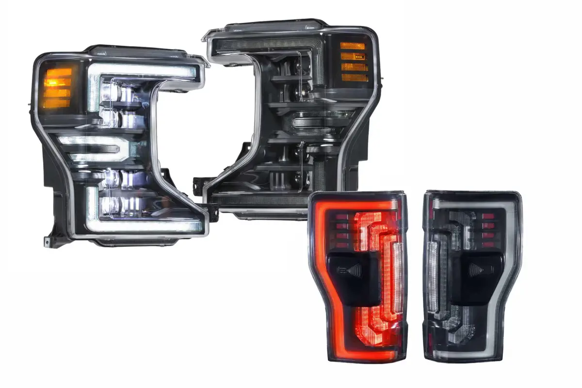 Morimoto White Led Headlights And Smoked Led Tail Lights K For Super Duty (F-250 1