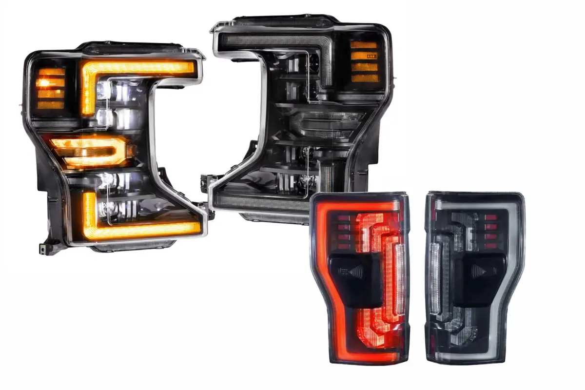 Morimoto Amber Led Headlights And Smoked Led Tail Lights K For Super Duty (F-250 1