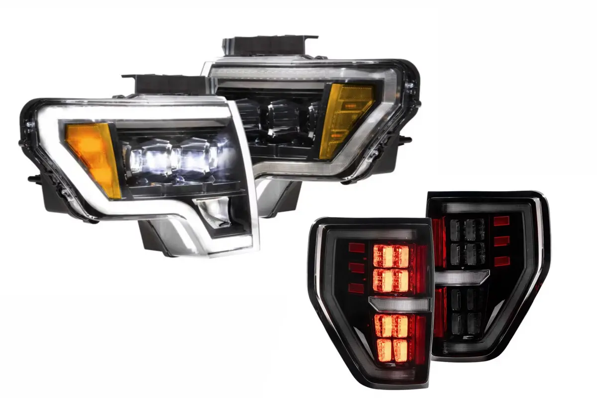 Morimoto White Led Headlights And Smoked Led Tail Lights Kit For 09-14 F-150 1